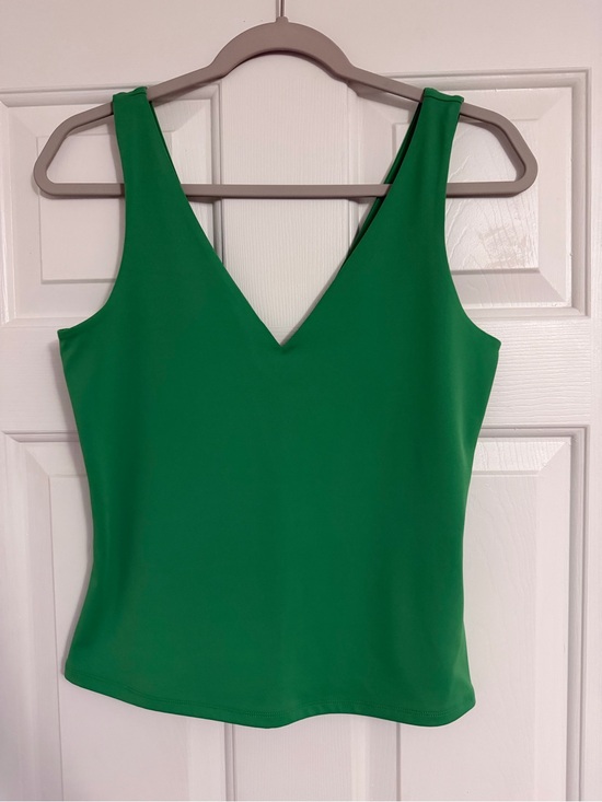 Express Tops - Express Emerald Green V-Neck Tank Top